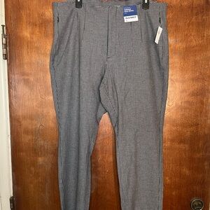 NWT Old Navy High Rise Polished Pixie Black Gray Houndstooth Ankle Pant 18